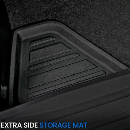 Floor Mats Set for 2017-2025 Mazda CX-5, All Weather TPE Backrest Mat Trunk Mat Cargo Liner Door Sill Guards Accessories for CX5 (Full Mats Set) - style: Floor Mats Set