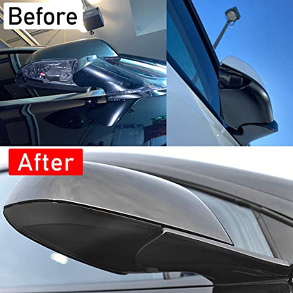 Jaronx Compatible With Tesla Model 3 Mirror Bottom Cover 2017-2025, Right Passenger Side Rearview Mirror Lower Base Cover Bottom Trim Replacement For Tesla Model 3 Accessories(Right) - size: Right Side Black, style: Model 3