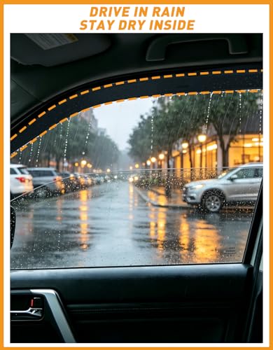 in-Channel Window Rain Guards Fit for Chevy Equinox 2018-2024 Low-Profile Rain Guards Extra Durable Window Deflectors Visors Vent Visors Vent Shades Car Accessories -4 pcs - size: Fit for 2018-2024 Chevy Equinox