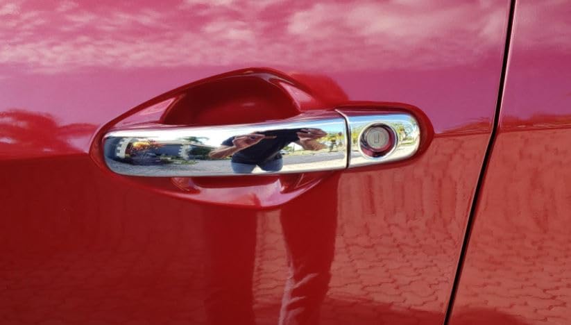 Polished Chrome 4 Door Handle Cover Covers for Chevy 10-17 Equinox / 06-11 HHR / 08-12 Malibu / 09-17 Traverse