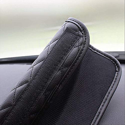 Queen Seat Safety Belt Pads - Leather Crystal Handbrake Cover - Bling Tiara Gear Crown Shift Stick Protector, for Girls Women or Ladies(4Pcs) - color: 1.1 Crown Bundle