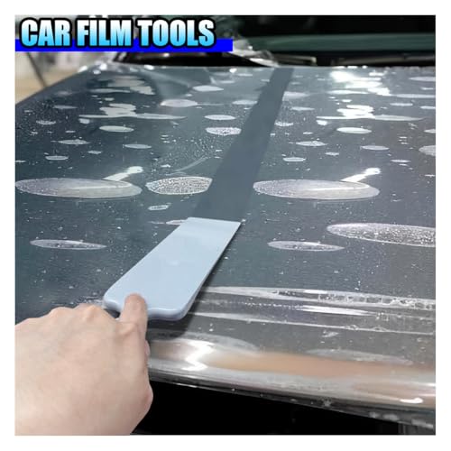 3PCS Car Bulldozer Squeegee, Long Handle Flat Glass Window Film Tint Tools, Scrubber Paddle Squeegee for Car Front Rear Windows Windshield Cleaning, Vinyl Wrap, Snow Frost Ice Removal