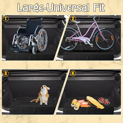 Tinideya Large Rear Bumper Protector for Cars 41 x 25 Inch Bumper Guard Foldable Protective Mat Dog Blanket Cargo Liner Preventing Scratches While Unloading and Loading for SUV Van Truck Vehicle - size: 41 x 25 Inches