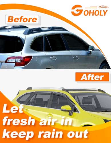 Low-Profile Window Rain Guard for Subaru Outback 2015-2019 Side Window Visors Extra-Thick Vent Visor Window Deflectors Vent Shades Car Accessories - size: Fit for 2015-2019 Subaru Outback