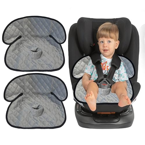 Gulissa 2 Pack Piddle Pad - Potty Training Car Seat Protector, Waterproof Car Seat Cover for Car Seats & Strollers, Non-Slip, Leak-Proof & Washable Fits All Seats for Ages 6 Months to 4 Years (Grey) - color: Grey