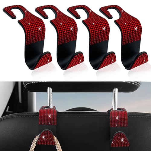 4PCS Bumper Tow Hook Covers, Front Bumper Tow Hook Protector, Rubber Sleeve Protector Cover Trim, Exterior Accessories (Red) - color: Red