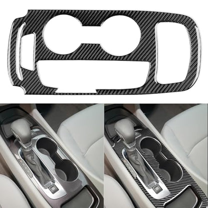 Black Carbon Fiber Compatible with Chevrolet/Chevy Malibu 2016 2017 2018 2019 2020 2021 2022 2023 2024 2025 Accessories Car Gear Frame Cover Gear Shift Box Cover Interior Trim Decal -B - color: Gear Shift Panel -B