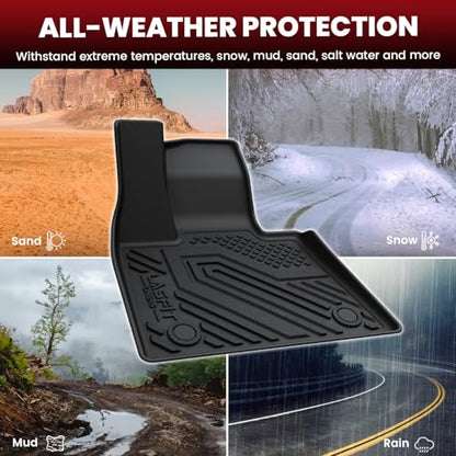 LASFIT Floor Mats&Cargo Mat&Seatback Fit for BMW X7 2019-2025 2026 M50i M60i xDrive40i xDrive50i, All Weather TPE Custom Fit 1st&2nd&3rd Row Full Set Car Mats & Trunk Liner(Only for 7 Seaters), Black - size: 5) X7 7-Seat 2019-2026 | Floor Mats Full Set