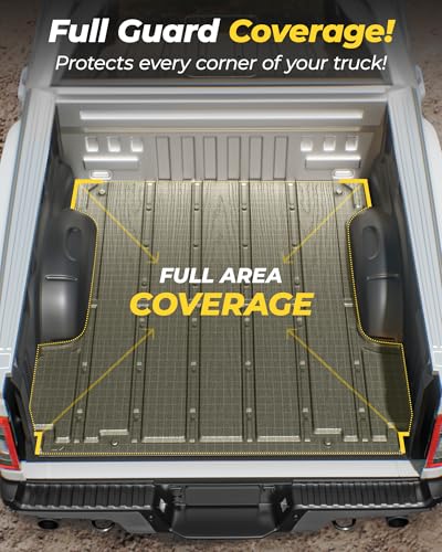 3W Truck Bed Mat Fit 2019-2024 2025 2026 Chevy Silverado 1500 & GMC Sierra 1500 6.6FT Standard Bed (Not Fit 5.5'/5.8'/6.8'/8.2' Bed) All Weather TPE Custom Fit Heavy Duty Pickup Accessories Trunk Mat - size: GMC Sierra 19-26 Truck Bed Mat 6.6FT