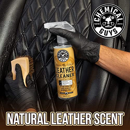 Chemical Guys SPI1091601 Leather Cleaner and Conditioner Leather & Interior Care Bundle + SPI22016 Total Interior Cleaner & Protectant, Safe for Cars, Home, Office, & More (16 fl oz) 3 Items - style: 16 Fl Oz KIT + Total Interior