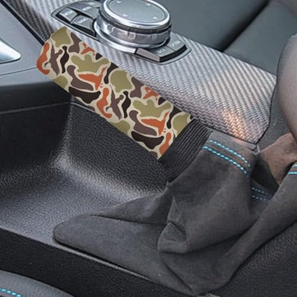 Handbrake and Gear Shift Knob Cover 2 Piece Automobile Hand Brake Cover Car Interior Accessories - color: Duck Camo-C