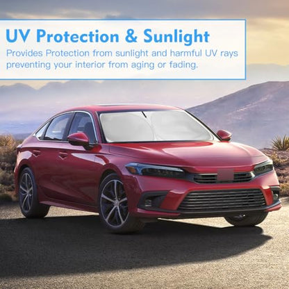 Windshield Sun Shade for Honda Civic Window Sunshade 2022 2023 2024 2025 2026 Accessories Front Window Shade Sun Visor Sunshade Windshield Cover 4 Layers Foldable Blocks UV Rays Keep Car Cooler - size: I1. for Honda Civic 2022-2026