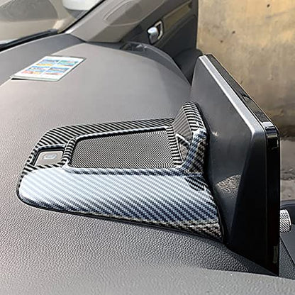 Car GPS Navigation Dashboard Cover Decals for 2022 2023 2024 2025 Honda Civic 11th Gen Accessories ABS Carbon Fiber Interior Stickers - color: Gps Dashboard Panel