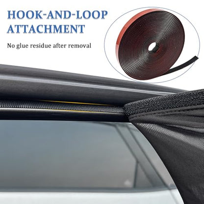 Car Window Shades,2 Pack Car Side Window Sunshade,Breathable & Retractable Car Window Shade for Baby,Universal Fit Most of Cars,Glare Shield,Protect Privacy(Rear Windows) - size: Medium-for Rear Windows