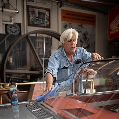 Jay Leno's Garage Car Detailing Kit with Bucket – Essential Car Cleaning Kit, Sprays, Liquids, Microfiber Towels, Applicators and Wash Mitt, All-in-One Car Detailing Kits for Interior & Exterior Care - style: Essential Detailing
