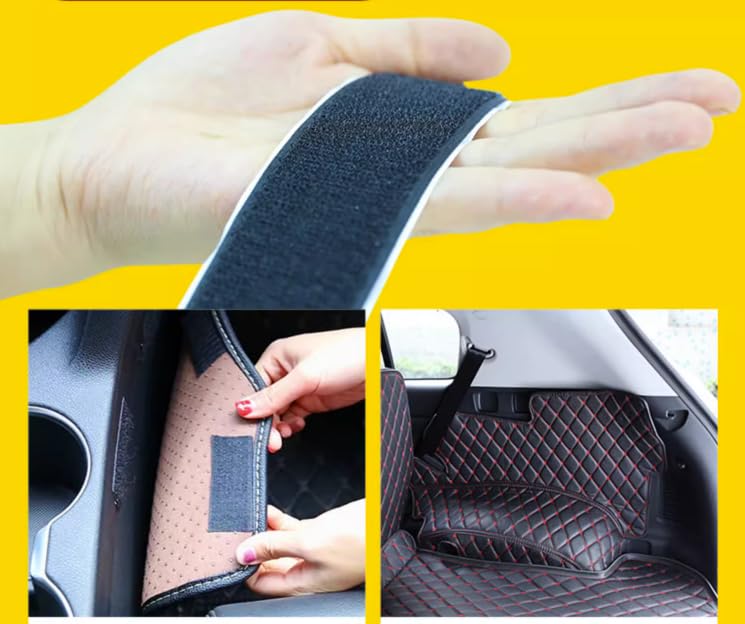 Customized Personalized Car Mats - All Weather Men's and Women's Floor mats Suitable for 99% of vehiclesPads Protection Non-Slip Leather Floor Liners (Black Rice Stripe) - color: Black rice stripe
