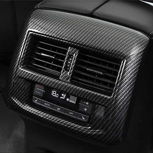 1 PC Back Air Vent Cover for Volkswagen Atlas 2018 2019 2020 2021 2022 2023 Atlas Cross Sport Accessories ABS Carbon Fiber Pattern - size: BACK AIR VENT COVER-1PC