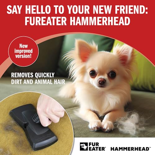 Vacuum Cleaner Brush Attachment for Removing Pet Hair (2.0 Improved Version) Cats & Dogs Lint Remover for Furniture, Carpets, Car Detailing, Universal Fit with Adapter 1 1/4 and 1 3/8 inches - color: Newer Model