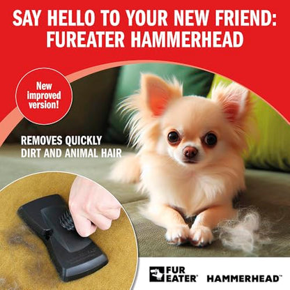 Vacuum Cleaner Brush Attachment for Removing Pet Hair (2.0 Improved Version) Cats & Dogs Lint Remover for Furniture, Carpets, Car Detailing, Universal Fit with Adapter 1 1/4 and 1 3/8 inches - color: Newer Model