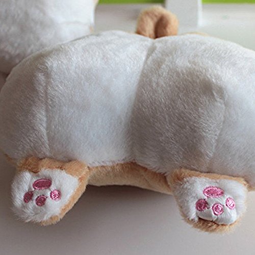 2PCS Super Cute Corgi Butt Car Seat Headrest Neck Pillow
