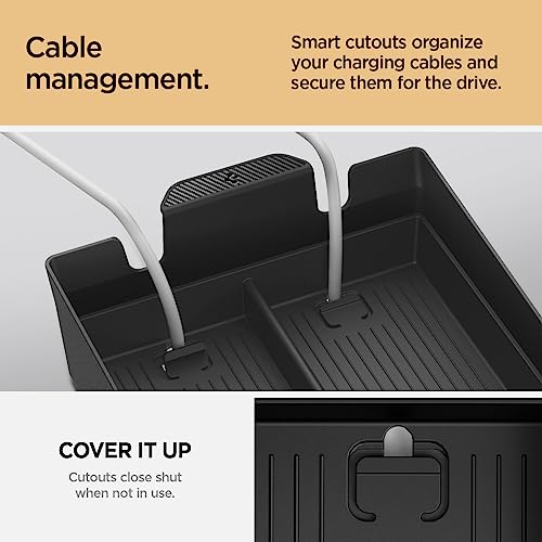 Spigen Console Organizer Tray for Rivian R1T and R1S 2026 2025 2024 2023 2022 - size: Rivian R1S & R1T