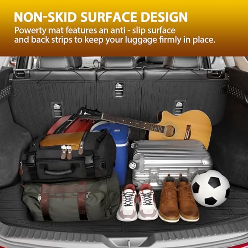 Powerty Floor Mats for Mazda CX-5 2017-2025, All Weather TPE Custom Cargo Liner Seat Back Covers Protectors Replacement for Mazda CX-5 Accessories (Floor Mats+Backrest Mat+Trunk Mat) - size: 9)mazda Cx-5｜17-25｜full Set
