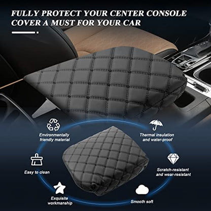 BIBIBO for 2025 2026 Kia Carnival Center Console Armrest Cover:2024 2025 2026 Kia Carnival Accessories 2022-2025 Kia Carnival Arm Rest Cover Kia Carnival Console Cover,2024 2025 Kia Carnival Armrest - color: Black-for 2022-2026 Carnival