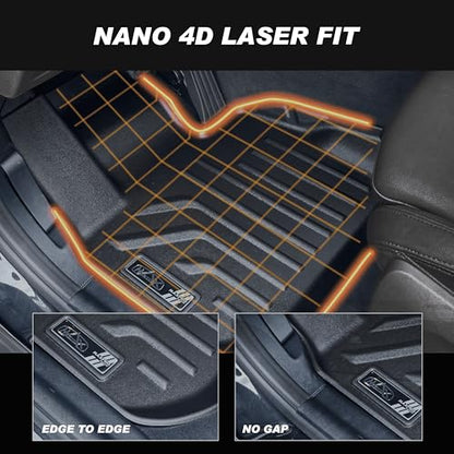 Premium MAXPRO Floor Mats for 2019-2025 Toyota Rav4 1st&2nd Row Complete Set All Weather Mat Waterproof TPE Floor Liners Custom Fit Automotive Floor Mats Toyota Rav4 Accessories Car Mats Full Set SUV - size: 2019-2025 Toyota RAV4 1st&2nd Row (Not for Hybr