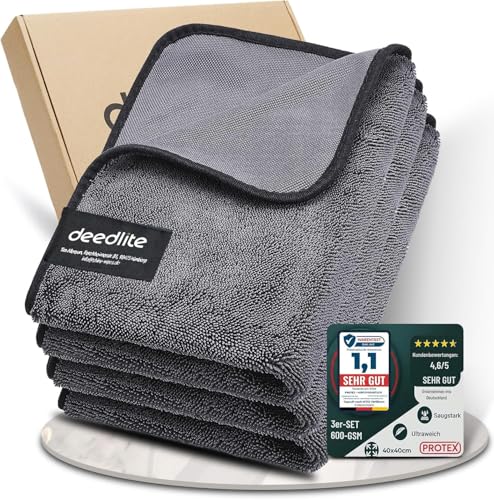 Deedlite Bath Wipes Shower Cleaning Cloths, Premium Car Drying Towel | Ultra Absorbent Twisted-Loop Design| Microfiber Towel for Car, Shower Cabin, Household - color: 3pack, size: 15.75*15.75 INCH
