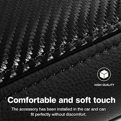 Autorder Center Console Cover for Hyundai Sonata 2020 2021 2022 2023 Accessories Carbon Fiber Armrest Cover Anti-Scratch Middle Console Pad Leather Armrest Protector - size: Hyundai Sonata 2020-2023