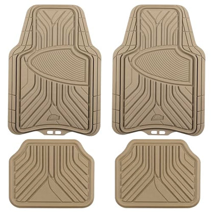 Armor All 78848 4 Piece All Season Floor Mat - Tan - color: Tan, style: 4PC Full Set