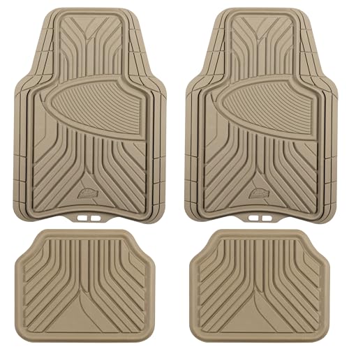 Armor All 78848 4 Piece All Season Floor Mat - Tan - color: Tan, style: 4PC Full Set