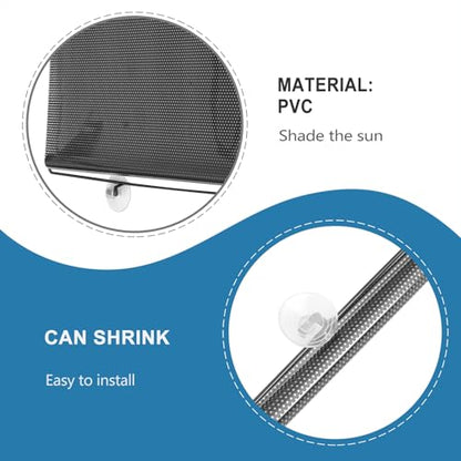 PATKAW (1 Pcs) Window Blinds, Blackout Shades No Drill, Suction Cup Temporary Roller Blind, Light Blocking Window Cover for Bedroom, Office, Nursery, Home Privacy, Travel, Rv and Car - size: Size 1