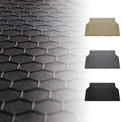 FH Group ClimaProof Universal Cargo Mat – All-Weather, Trimmable Trunk Mat (55" W x 31.5" D) – Fits Most Cars, SUVs & Trucks – Beige - color: Beige, style: CARGO MAT
