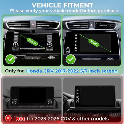 Car Phone Holder for Honda CRV CR-V 2022 2021 2020 2019 2018 2017 (Only for 5/7-Inch Screen) 360° Rotation Magnetic Cell Phone Mount, Compatible with Magsafe, Does Not Affect Air Vent - style: Fit for 2017-2022 CRV, 5/7-Inch