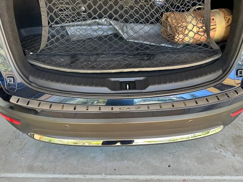 Car Stainless Steel Rear Bumper Protector, for Mazda CX9 CX-9 2016-2023 Accessories, Auto Parts Tailgate Back Trunk Door Sill Cover Scuff Plate Strip Guard Protection