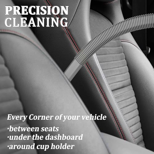 Fullclean Dryer Vent Cleaner Kit for Dyson Gen5 V15 V15s V12 V11 V10 V9 V8 V7 Lint Vacuum Atttachments Detect Absolute Cyclone Outsize Slim Vacuum Cleaner Crevice Flexible Dryer Lint Remove Tool - style: Dryer Hose and Brush Gray