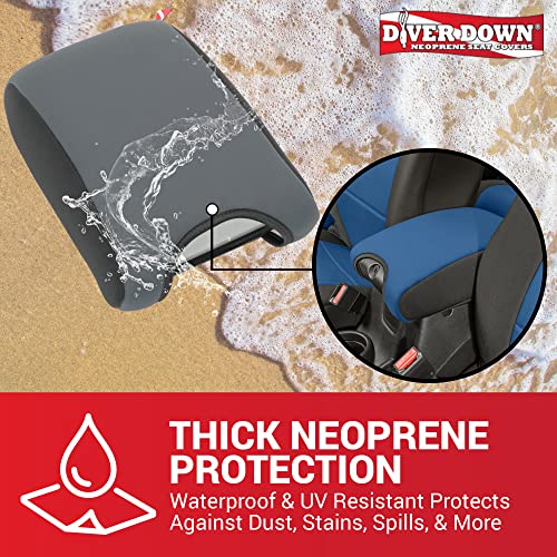 Diver Down Neoprene Center Console Cover - Fits Jeep 2007-2018 JK JKU Wrangler - Cushioned Armrest Cover - Doesn't Burn Your Elbow - Tight Custom Fit - Comfortable Foam Armrest Pad (11-18 Charcoal) - color: Charcoal, size: 2011-2018 JK