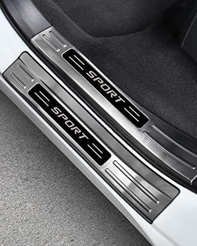 for Honda CRV 2023 2024 2025 2026 Door Entry Guard, Long- Last Door Sill Protectors for CR-V, Durable Premium Stainless Steel Outer Exterior Door Entry Protective Cover- Lower Exterior - color: silver, size: 2023 Exterior
