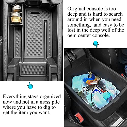 Center Console Organizer Compatible with 2014-2019 Mercedes-Benz Benz CLA-Class CLA45 AMG CLA250/2015-2020 GLA-Class GLA250 GLA45 AMG ABS Armrest Storage Tray Insert Box - size: for CLA-Class | 2014-2019 & GLA-Class | 2015-2020