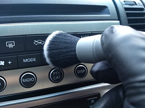 Detail Factory - Synthetic Detailing Brush Set - Ultra-Soft Interior Car Cleaning Brushes for, Screens, Emblems, & Tight Spaces - Gray - color: Gray