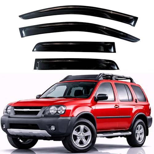 KPY Rain Guards Fit for 2000-2004 Nissan Xterra, Out-Channel Window Visors Vent Wind Deflectors 4PC, Car Accessories for 00-04 Xterra - size: 2000-2004 Xterra