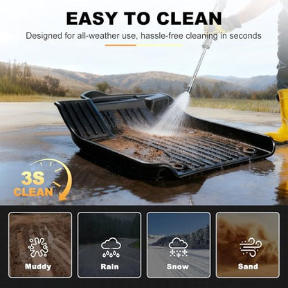 AOMSAZTO Floor Mats Compatible with 2018-2025 2026 Volkswagen Atlas (Not for Cross Sport) 7 Seats - VW Atlas TPE All Weather Protection Floor Mats & 2nd & 3rd Row Backrest Mat & Cargo Liner - style: 6) for Volkswagen Atlas | 2018-2026 | Floor+Cargo+Backre