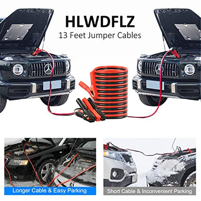 Emergency Car Kit with Jumper Cables & Snow Shovel, Winter Roadside Assistance Safety Kit for Cars, Trucks, SUVs and RVs