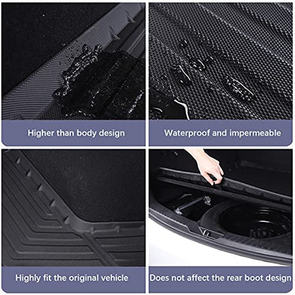 Elsetyler Cargo Liner for 2020-2026 Sentra - Black TPE All Weather Heavy Duty Waterproof Rear Cargo Tray Trunk Floor Mat Protector Compatible with 2020-2026 Nissan Sentra - color: black