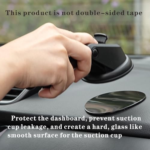 Dashboard Pad Mounting Disk for Suction Cup Phone Mount & GPS & Dashboard Camera 3.25" L Heat-Resistant Suitable for Curved Surface Textures and Flat Surfaces,3-Piece Set - style: 3 Count (Pack of 1)