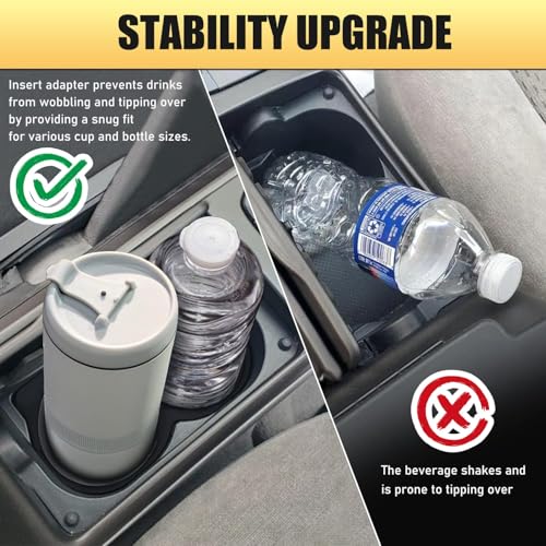 Cupholder for Toyota Camry 2002-2006 and for Toyota Solara 2004-2008,Center Console Shock-Absorbing Cup Holder Drink Organizer Insert,Replace 55620-AA010 55620-AA030 (Upgraded)