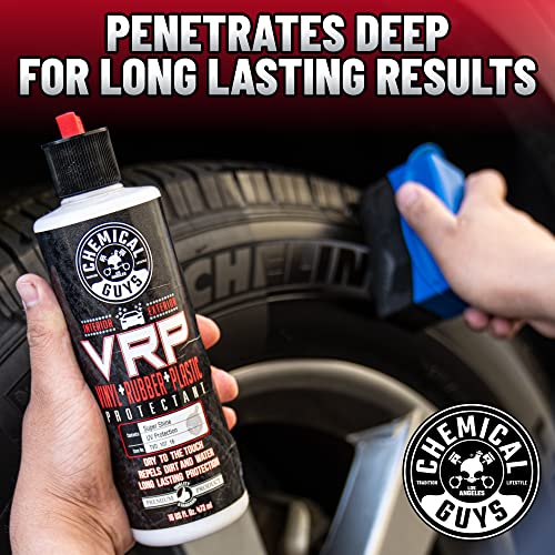 Chemical Guys TVD_107_16 VRP Vinyl, Rubber and Plastic Non-Greasy Dry-to-the-Touch Long Lasting Super Shine Dressing for Tires, Trim and More, Safe for Cars, Trucks, SUVs, RVs & More, 16 fl oz - size: 16 oz (Pack of 2)