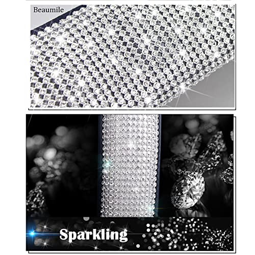 Seat Belt Pads 2-Pack Bling Seat Belt Covers Soft PU Leather Crystal Seat Belt Shoulder Pads Rhinestone Bling Car Accessories For Women (White) - color: White