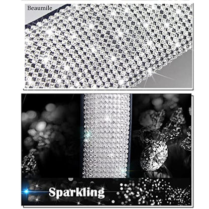 Seat Belt Pads 2-Pack Bling Seat Belt Covers Soft PU Leather Crystal Seat Belt Shoulder Pads Rhinestone Bling Car Accessories For Women (White) - color: White